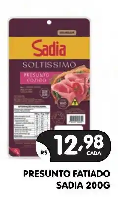 Supermercados Real Presunto fatiado sadia oferta