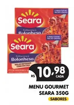 Supermercados Real Menu gourmet seara 350g sabores oferta
