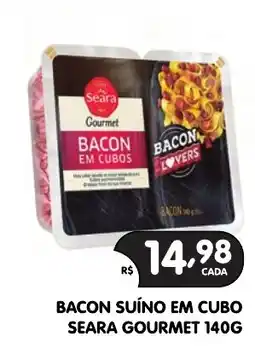 Supermercados Real Bacon suíno em cubo oferta