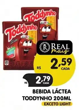 Supermercados Real Bebida láctea toddynho oferta