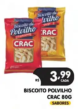 Supermercados Real Biscoito polvilho crac sabores oferta