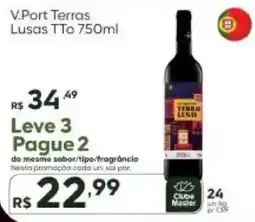 Master Supermercados V.Port Terras Lusas TTo 750ml oferta