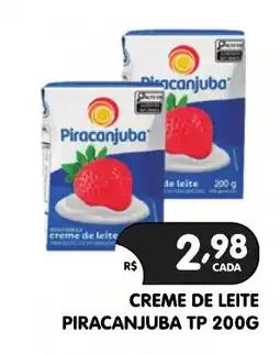 Supermercados Real creme de leite piracanjuba oferta
