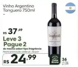 Master Supermercados Vinho Argentino Tanguero oferta