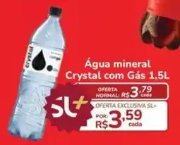 Super Luna Água mineral Crystal com Gás 1,5L oferta