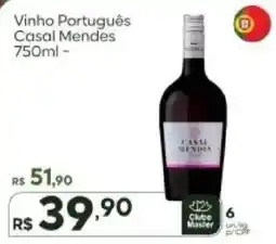 Master Supermercados Vinho Português Casal Mendes oferta