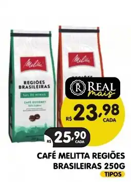 Supermercados Real Café melitta regiões brasileiras tipos oferta
