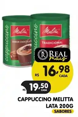 Supermercados Real Cappuccino melitta sabores oferta