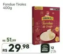 Master Supermercados Fondue de Queijo oferta