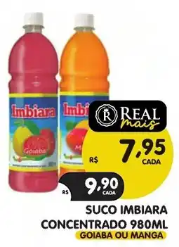 Supermercados Real suco imbiara concentrado goiaba ou manga oferta
