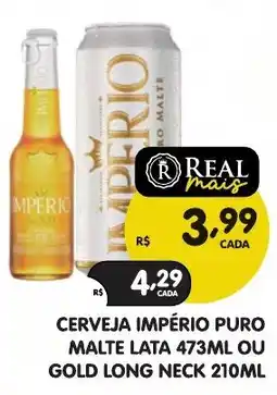 Supermercados Real Cerveja imperio puro malte oferta