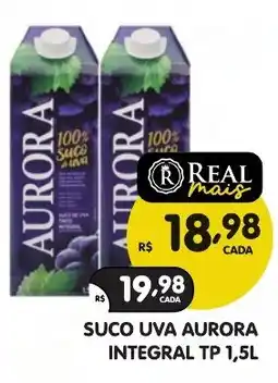 Supermercados Real Suco uva aurora integral oferta