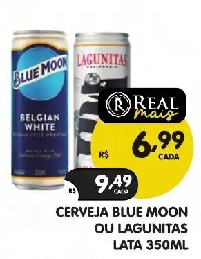 Supermercados Real cerveja blue moon ou lagunitas oferta