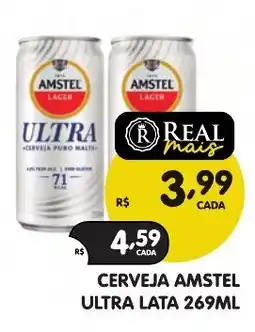 Supermercados Real Cerveja amstel ultra oferta