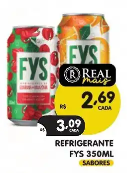 Supermercados Real Refrigerante fys sabores oferta