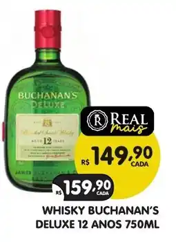 Supermercados Real Whisky buchanan's deluxe 12 anos oferta