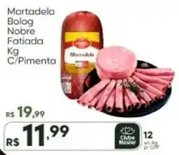 Master Supermercados Mortadela Bolog Nobre Fatiada Kg/C/Pimenta oferta
