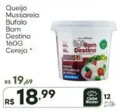 Master Supermercados Queijo mussarela bufalo bom destino cereja oferta