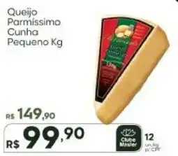 Master Supermercados Queijo Parmissimo Cunha Pequeno Kg oferta