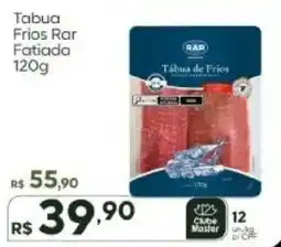 Master Supermercados Tabua Frios Rar Fatiada oferta