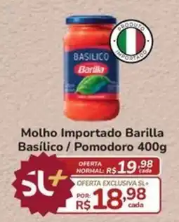Super Luna molho importado barilla basilico / pomodoro oferta
