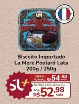 Super Luna Biscoito importado la mere poulard lata oferta