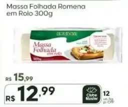 Master Supermercados Massa Folhada Romena em Rolo oferta