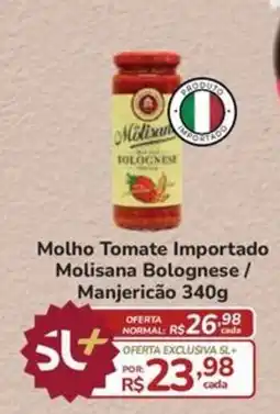 Super Luna molho tomate importado molisana bolognese / manjericao oferta
