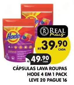 Supermercados Real Cápsulas lava roupas hode 4 em 1 pack oferta