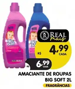 Supermercados Real Amaciantede roupas big soft 2l fragrâncias oferta