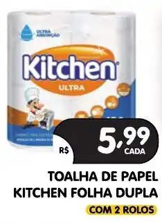 Supermercados Real toalha de papel kitchen folha dupla oferta