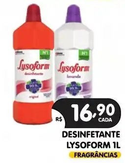 Supermercados Real Desinfetante lysoform fragrâncias oferta