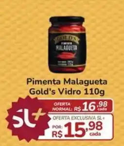 Super Luna Pimenta Malagueta Gold's Vidro oferta