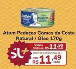Super Luna Atum Pedaços Gomes da Costa Natural oferta