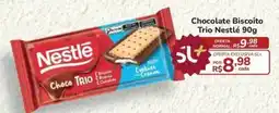 Super Luna Chocolate Biscoito Trio Nestlé oferta