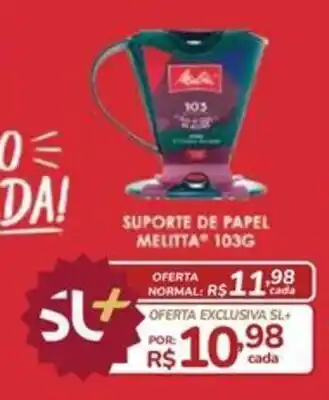 Super Luna suporte de papel melitta 103g oferta
