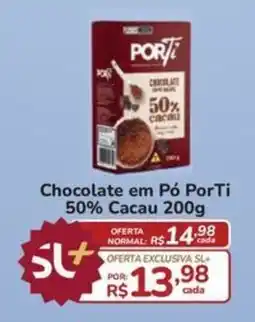 Super Luna Chocolate em Pó PorTi 50% Cacau oferta