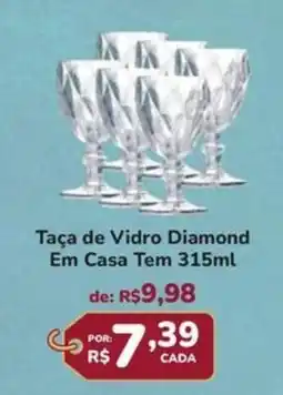 Super Luna Taça de Vidro Diamond oferta