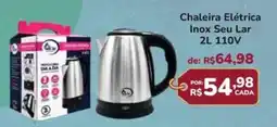 Super Luna Chaleira Elétrica Inox Seu Lar oferta