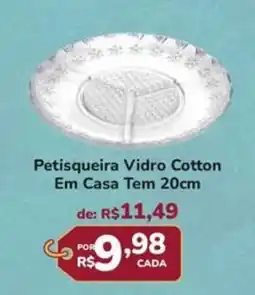 Super Luna Petisqueira Vidro Cotton oferta