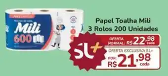 Super Luna Papel Toalha Mili oferta