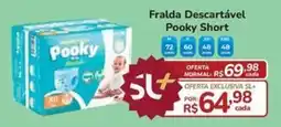 Super Luna Fralda Descartável Pooky Short oferta