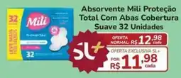 Super Luna Absorvente Mili Proteção Total Com Abas Cobertura Suave oferta