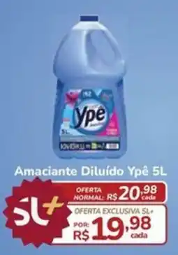 Super Luna Amaciantede Diluído Ypê 5L oferta