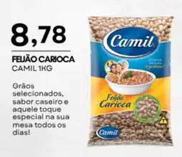 Mercadão Atacadista feijão carioca camil 1kg oferta