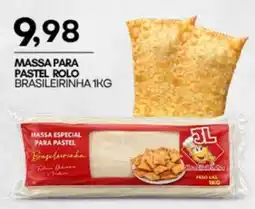 Mercadão Atacadista Massa para pastel rolo brasileirinha oferta