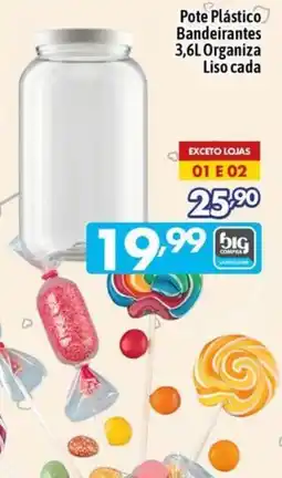 Supermercados Big Compra Pote Plástico Bandeirantes Liso oferta