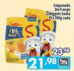 Supermercados Big Compra Empanado de frango nuggets sadia oferta