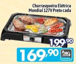 Supermercados Big Compra Churrasqueira Elétrica Mondial 127V Preto oferta