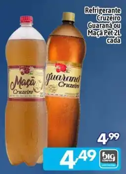 Supermercados Big Compra Refrigerante Cruzeiro Guaraná ou Maçã Pet 2L oferta